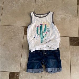 Kids shorts and tank top